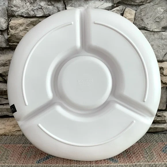 #38 Rae Dunn Chips Dip Yum Salty Tasty Crunchy Big Melamine Serving Platter Tray - Picture 4 of 4